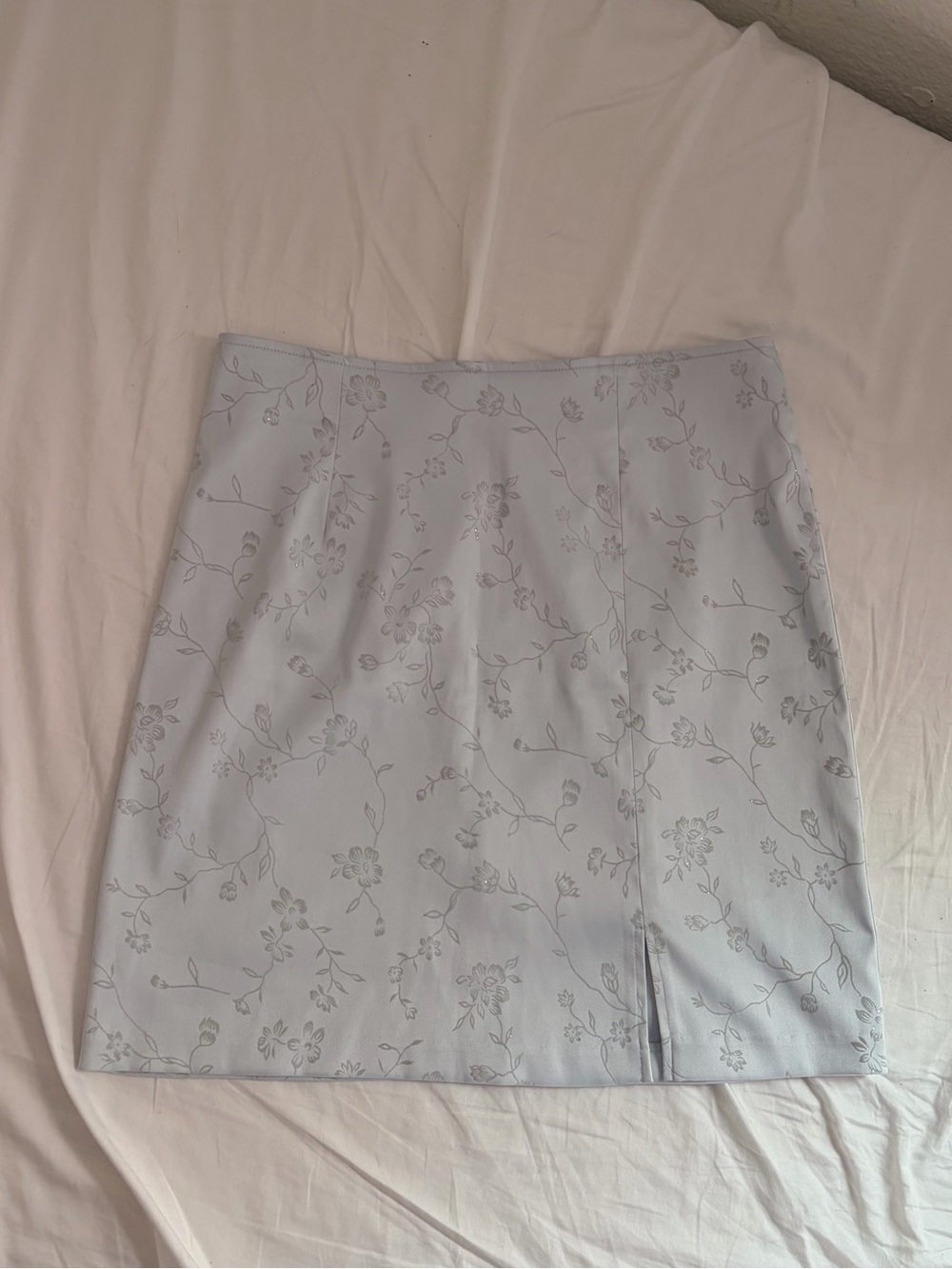 Y2K Ice Blue Mini Skirt